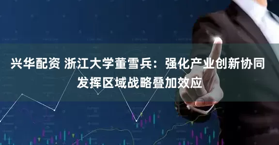 兴华配资 浙江大学董雪兵：强化产业创新协同 发挥区域战略叠加效应